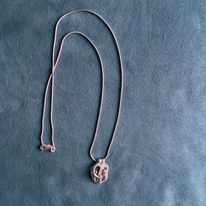 Sterling silver mother’s family necklace with 3 children